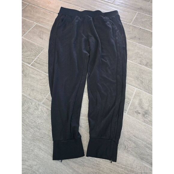 Women's Fabletics Joggers Zippered Ankles Pull On Elastic Waistband Black Size X - Picture 1 of 8